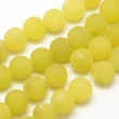 Kép 1/3 - Matt citrom jade ásványgyöngy (8mm)/10db