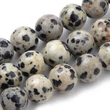 Kép 1/3 - Dalmata jáspis ásványgyöngy (8mm)/10db