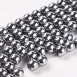 Kép 1/3 - Szintetikus Hematit gyöngy (8mm)/10db