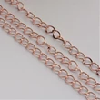 Kép 2/2 - Rozé arany színű csavart lánc (6x3mm)