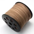 Kép 1/3 - Tejeskávé színű hasított bőrszál (2.7x1.4mm) /1méter