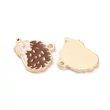Kép 1/2 - Zománcozott süni fityegő (13.5x16x1mm)