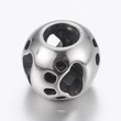 Kép 2/2 - Nemesacél tappancsos gyöngy (12x10mm)