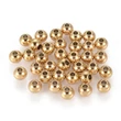 Kép 2/2 - 1db Arany színű nemesacél golyó alakú köztes (8x7mm)