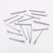 Kép 3/3 - Nemesacél hosszúkás medálka, fityegő (33mm)