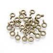 Kép 2/2 - Antikolt bronz színű medáltartó (6,5x2mm)/10db