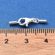 Kép 2/3 - 925 sterling ezüst delfinkapocs végzáróval (7.5x5.5x2.5mm)