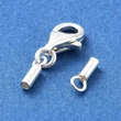 Kép 3/3 - 925 sterling ezüst delfinkapocs végzáróval (7.5x5.5x2.5mm)