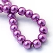 Kép 4/4 - Orchidea tekla üveggyöngy szálban (8mm)/105db