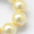 Kép 4/4 - Ekrü tekla üveggyöngy szálban (8mm) /105db