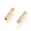 Kép 2/2 - 2db Arany színű nemesacél csöves végzáró (7x1.6mm)