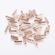 Kép 1/2 - 2db Rozé arany színű nemesacél csöves végzáró (7x1.6mm)