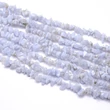 Kép 1/3 - Kalcedon/Kék Csipke Achát ásvány chips/splitter szálban (5~8x5~8mm)/kb.80cm