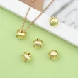 Kép 2/5 - 10db Arany színű csengettyű fityegő (10x10x10mm)