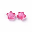 Kép 2/2 - 10db Pink csillag alakú akril gyöngy (11mm)