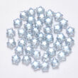 Kép 1/2 - 10db Áttetsző világos kék csillag üveggyöngy (8,5mm)