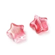 Kép 2/2 - 10db Piros csillag üveggyöngy (8,5mm)