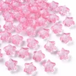 Kép 1/2 - 10db Rózsaszín csillag alakú akril gyöngy (11mm)