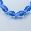 Kép 1/4 - 10db sötét kék csiszolt üveggyöngy (11x8mm)
