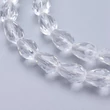 Kép 1/3 - 10db áttetsző csiszolt üveggyöngy (11x8mm)