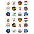 Kép 1/2 - Hungary-1 Üveglencsés ékszerpapír 25mm 12 féle minta A5