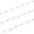 Kép 4/4 - Rozé arany színű nemesacél keresztezett szemű ékszerlánc (10x2,5x0,5mm)