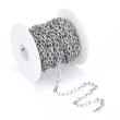Kép 3/3 - Nemesacél vastag keresztezett szemű ékszerlánc (7x4mm)
