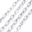 Kép 1/3 - Nemesacél vastag keresztezett szemű ékszerlánc (7x4mm)