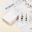 Kép 6/6 - 10db Fehér színű fülbevaló és nyaklánc tartó papír (9x6cm)