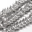 Kép 1/3 - Antikolt ezüst színű szives angyalszárny köztes (7x20mm)/5db
