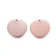 Kép 1/2 - Rozé arany színű nemesacél gravírozható medálka, fityegő (12mm) Kép 1/2 - Rozé arany színű nemesacél gravírozható medálka, fityegő (12mm)