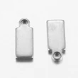 Kép 1/2 - 2db Nemesacél gravírozható medálka, fityegő (11x4mm)