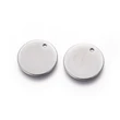 Kép 1/2 - Nemesacél gravírozható medálka, fityegő (20mm)/2db