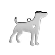 Kép 1/3 - Nemesacél gravírozható jack russel terrier alakú medál