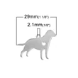 Kép 2/3 - Nemesacél gravírozható labrador alakú medál