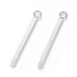 Kép 1/3 - Nemesacél hosszúkás medálka, fityegő (33mm)