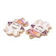 Kép 2/3 - Zománcozott halloween szellem fityegő (21x15.5x1.4mm)