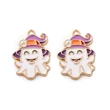 Kép 1/3 - Zománcozott halloween szellem fityegő (21x15.5x1.4mm)