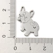 Kép 2/3 - Nemesacél francia bulldog fityegő (22x16x1mm)