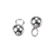 Kép 2/2 - Nemesacél golyó fityegő (7x4mm)/4db