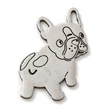 Kép 1/3 - Nemesacél francia bulldog fityegő (22x16x1mm)