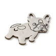 Kép 3/3 - Nemesacél francia bulldog fityegő (22x16x1mm)