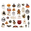 Kép 1/3 - Zománcozott halloweeni fityegő csomag (60db)