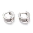 Kép 1/2 - Nemesacél karika fülbevaló (15x13mm)