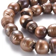 Kép 2/3 - 4db Barna színű tenyésztett édesvízi gyöngy (10~20x12~18mm)