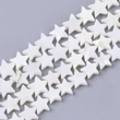 Kép 1/2 - Festett édesvízi csillag alakú gyöngy (10.5x9.5x2-3mm) /4db