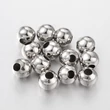 Kép 1/2 - 10db Antik ezüst színű golyó alakú gyöngy (8mm)