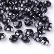 Kép 1/2 - 10db Fekete színű Koponya alakú akril gyöngy (13x10x2mm)