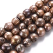 Kép 1/3 - 4db Barna színű tenyésztett édesvízi gyöngy (10~20x12~18mm)