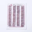 Kép 2/2 - 2db Lila  Valódi kagyló gyöngy félig fúrt (6~6.5x6~7mm)